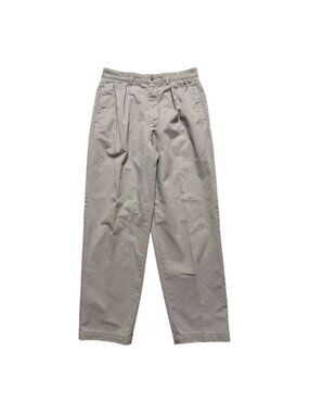 Vintage Polo Ralph Lauren Chino Pants Mens 33x30 Khaki Pleated 100% Cotton